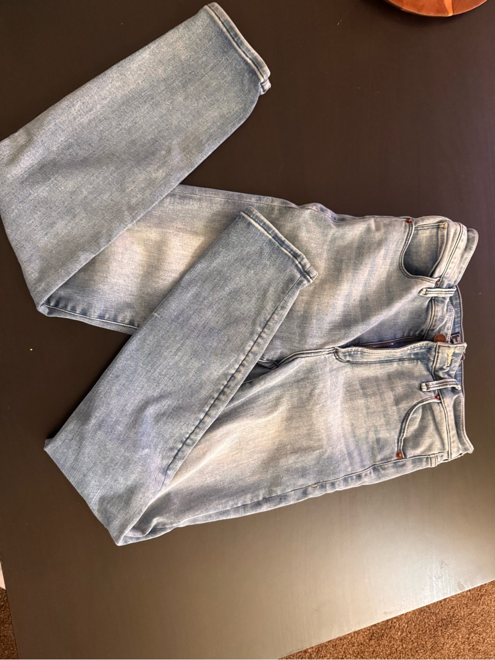 Abercrombie & Fitch Light Blue High Rise Super Skinny Jeans